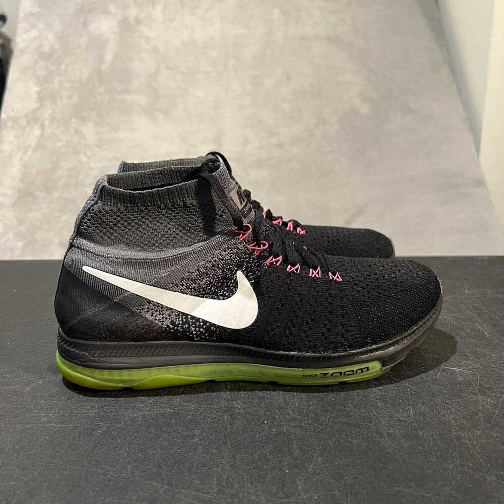 Nike Zoom All Out Flyknit Shoes Mens Size 7 Running 844134-002 Sneakers